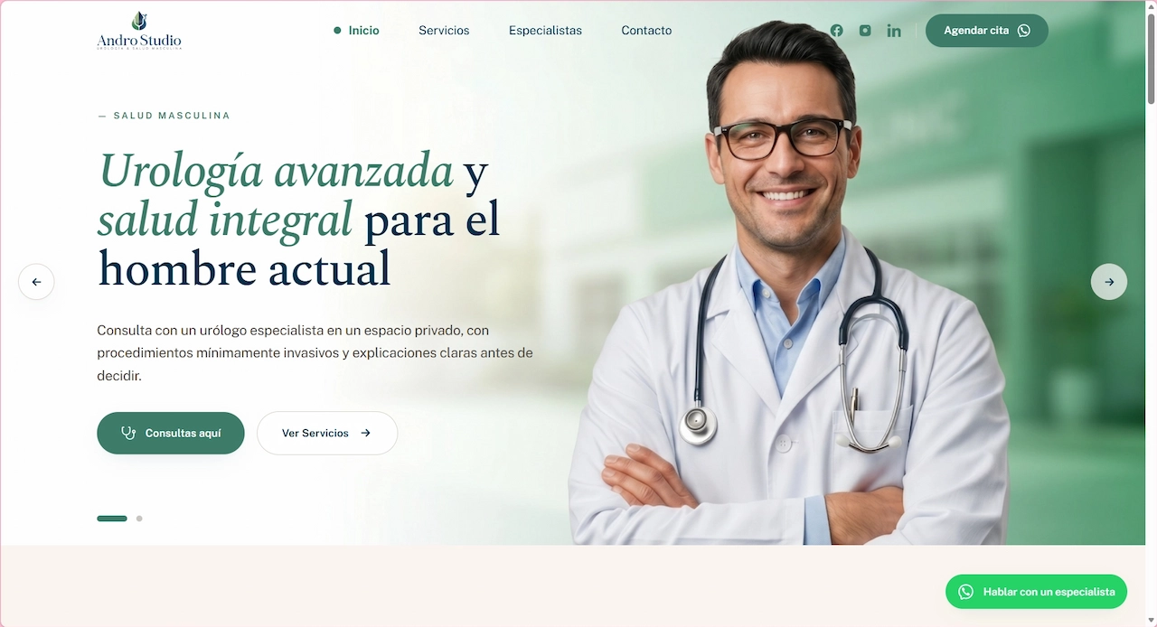 Página de AndroStudio.